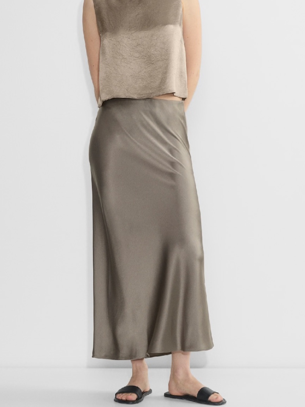 Babaton Aritzia Slip Satin Skirt